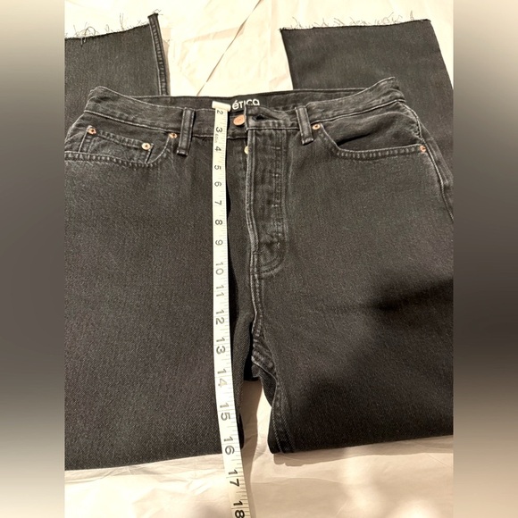 Etica Black Ankle Cropped Jeans - NWT - 28 - Picture 7 of 15